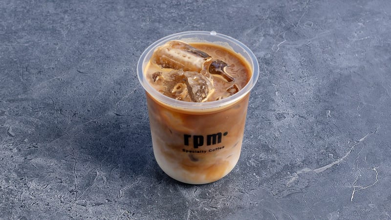 Iced latte at RPM